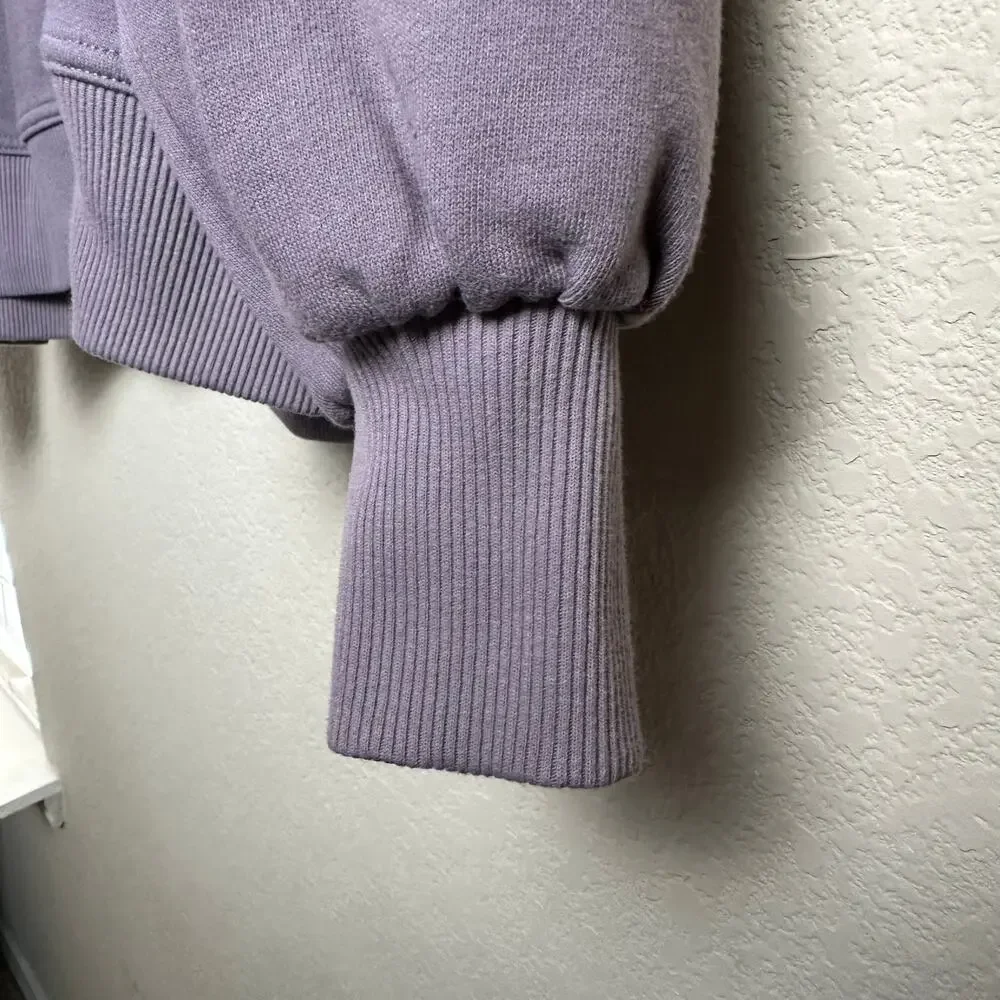 a new day | Size XL Purple Sweater Lilac Puff Sleeve Pullover Sweater